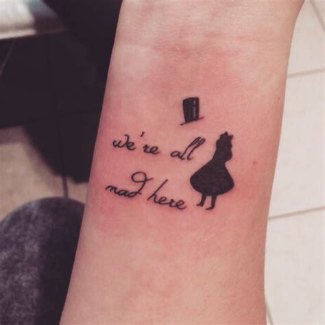 small alice in wonderland tattoos